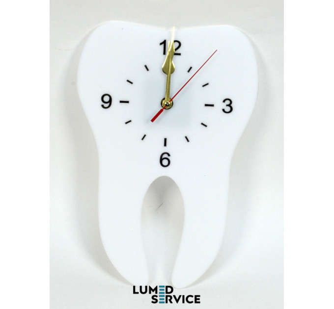 Годинник зуб синій акрил для стоматологічного кабінету