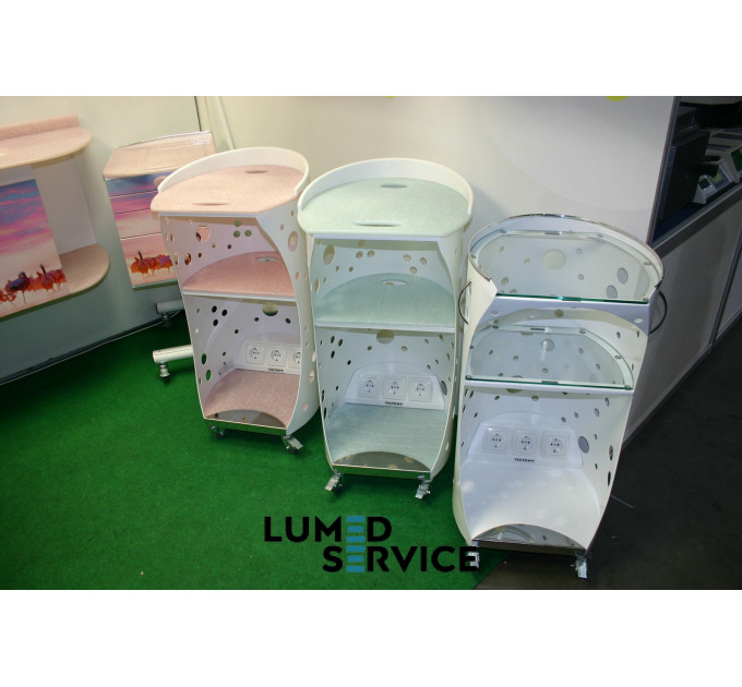 Столик Panmed ПАНОК 4 c акрилом 45*46 см овальный для стоматологічного кабінету