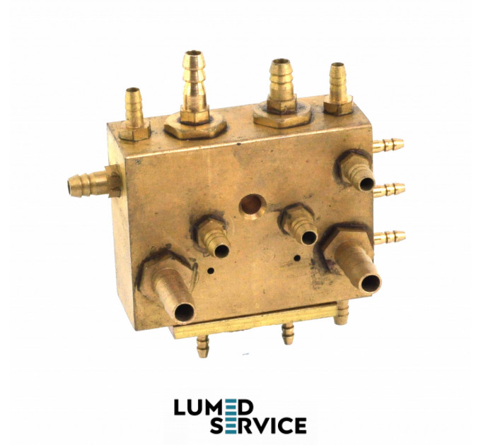 Блок розподільчий з клапанами для слинотяга для стоматологічної установки 