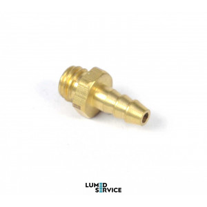 З’єднувач ялинка латунь 3 мм з різьбою М5 для пневмошлангів у стоматологічних установках