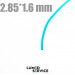 Силіконова трубка 2,85*1,6 мм капіляр для рукавів турбінного шланга