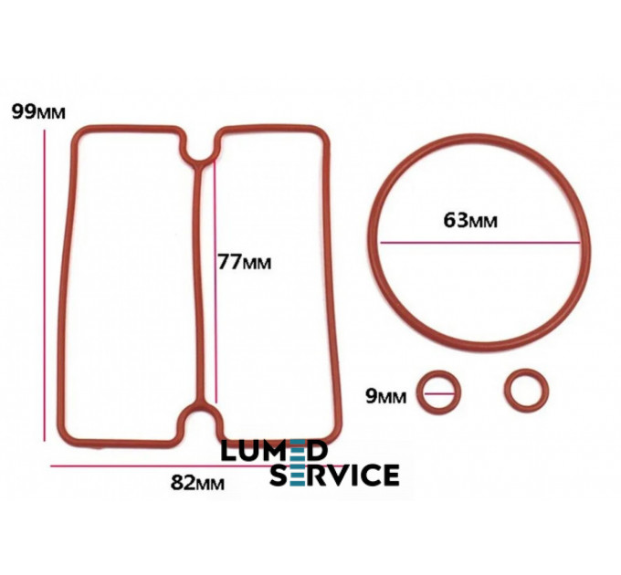 Комплект прокладок 750Вт для голівки безмасляного компресора