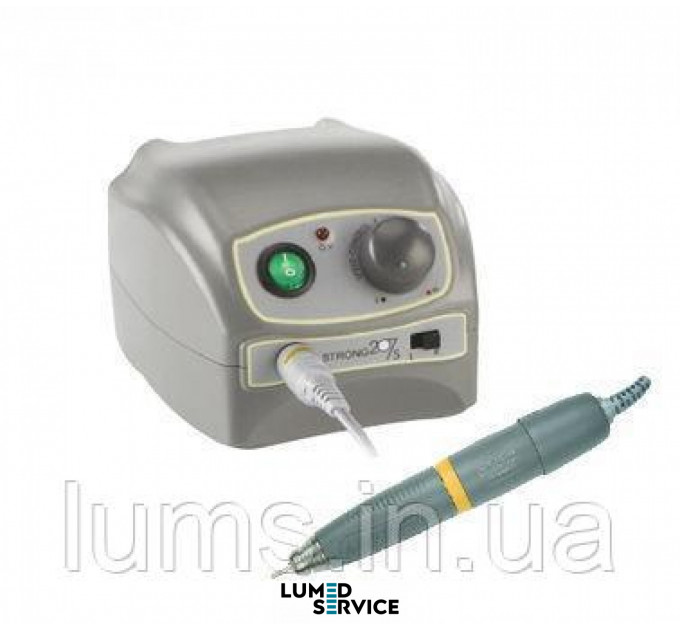 Зуботехнічний дриль Strong 207S (мотор Strong 106, 45 000 обертів в хвилину, 180 Вт, 4,5 Н*см)