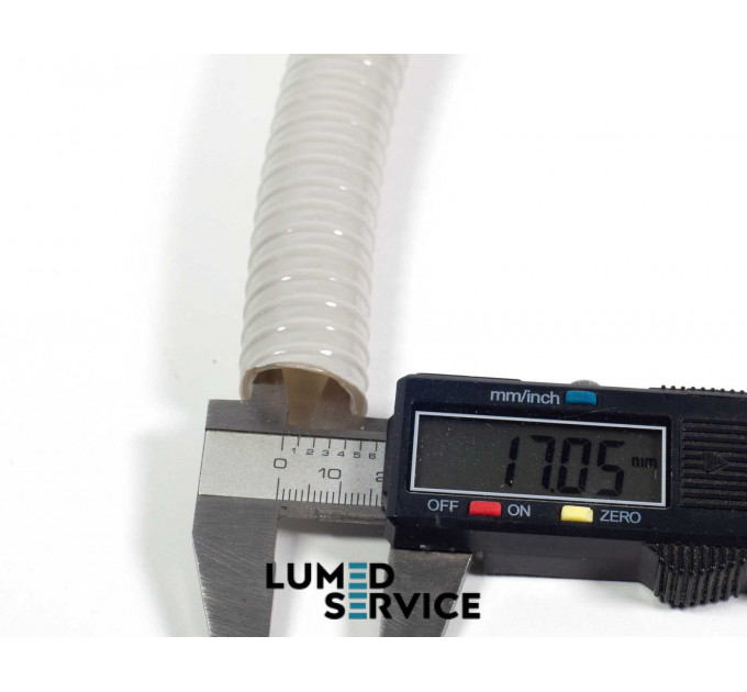 Шланг пилососу D17mm L 1,7 m тришаровий Китай для аспірації стоматологічної установки