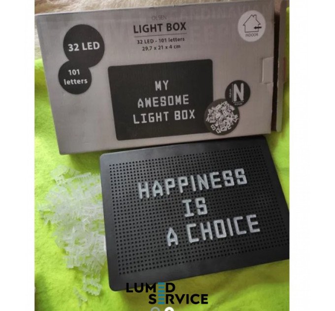 Іграшка світящиеся букви  Light box с буквами от Jysk