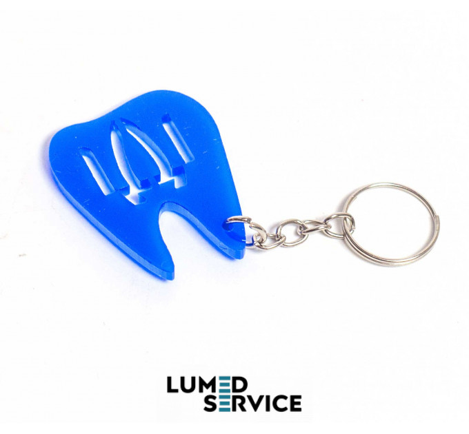 Брелок зубний набір 10 шт колір асорті випадковий акрил