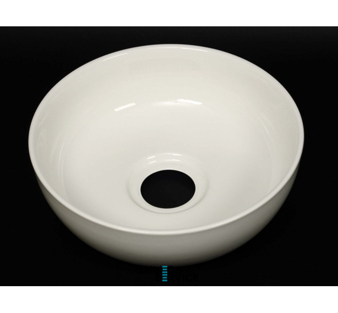 Плювальниця керамічна біла без горловини D240  для стоматологічної установки