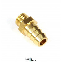 З’єднувач ялинка латунь 5 мм з різьбою М5 для пневмошлангів у стоматологічних установках