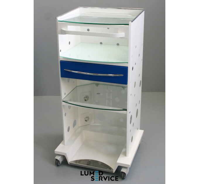 Столик Panmed ПАНОК 4-400 зі скринькою 40*33 см прямокутний для стоматологічного кабінету