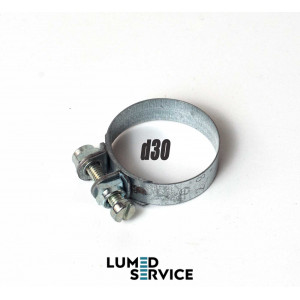 Металевий хомут d30 для аспіраційних шлангів стоматологічної помпи