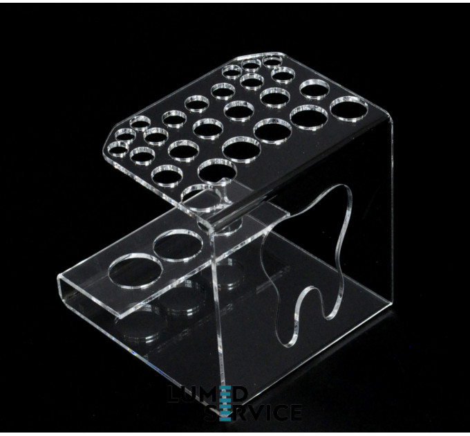 Підставка 25 шприців +3 прозора баночки для стоматологічних фотополімерних композитів