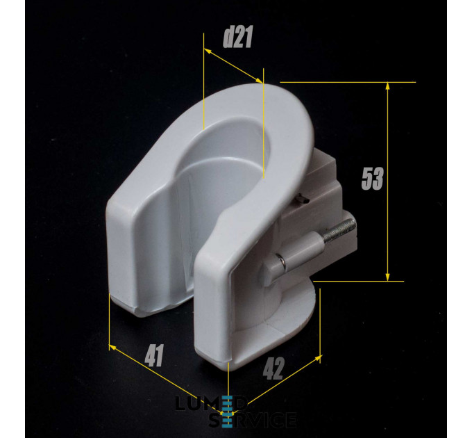 Тримач слиновідсмоктувача вставка в столик помічника для стоматологічної установки
