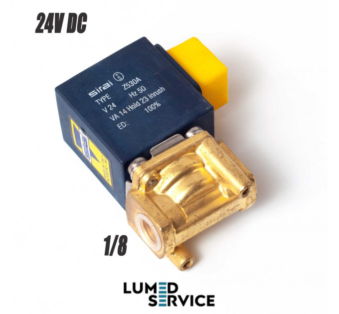 Клапан електромагнітний Sirai 24 В DC G1/4 нормально закритий для стоматологічної установки