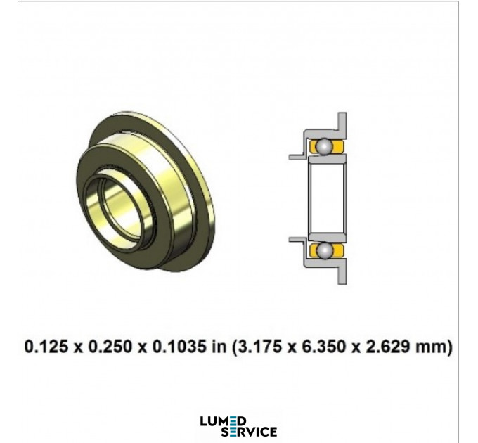 3,175*6,35*2,629 Кераміка/ сепаратор XTRAlon/ Німеччина/ підшипник для турбінних стоматологічних наконечників NSK Z900L