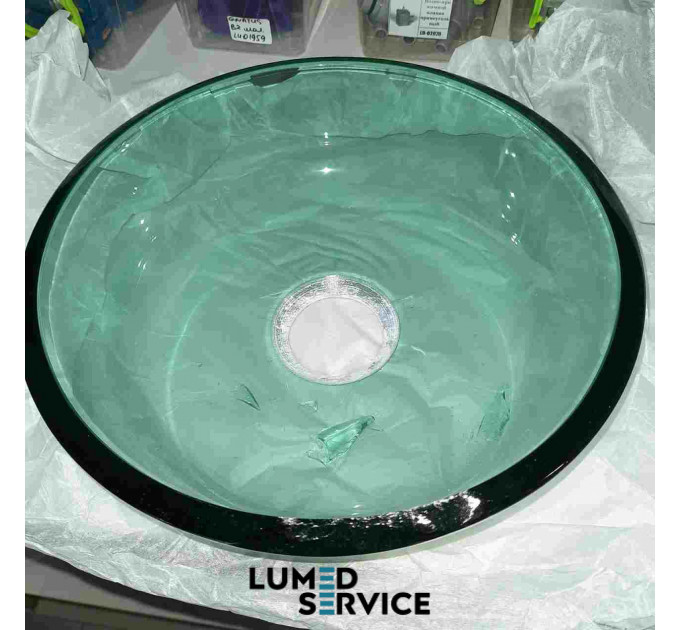 Плевательница стеклянная без горловины D260  для стоматологической установки ЗНЕЦІНКА