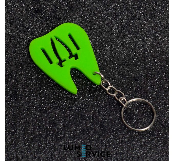 Брелок зубний набір 10 шт колір асорті випадковий акрил