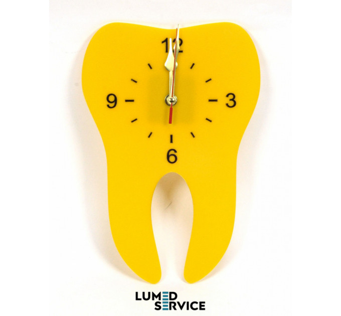 Годинник зуб синій акрил для стоматологічного кабінету