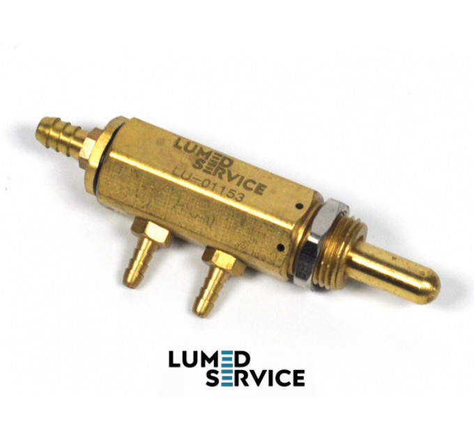 Клапан педалі з лапками штуцера 5+3+3 мм  для стоматологічної установки 