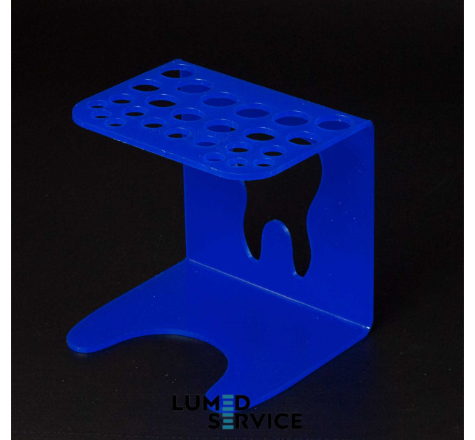 Підставка 25 шприців синя для стоматологічних фотополімерних композитів