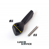 Язичок перемикача фіксований (On/Off), чорний, для стоматологічних установок, DCI 7123