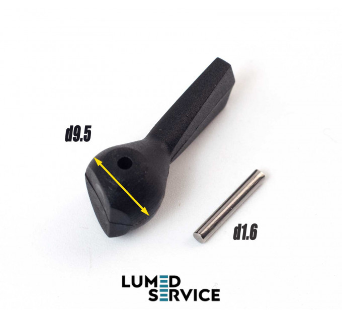 Язичок перемикача фіксований (On/Off), чорний, для стоматологічних установок, DCI 7123