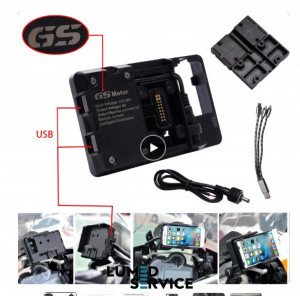 Тримач для телефона на руль мотоцикла с зарядкою