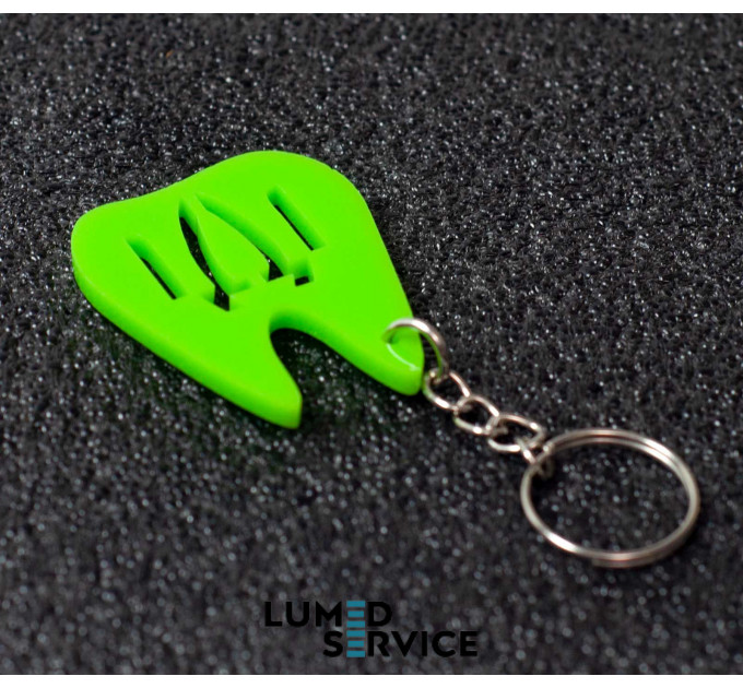 Брелок зубний набір 10 шт колір асорті випадковий акрил