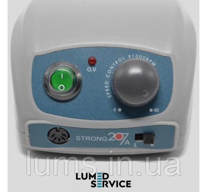 Зуботехнічний дриль Strong 207A (мотор Strong 107, 35 000 обертів в хвилину, 120 Вт, 2,8 Н*см)