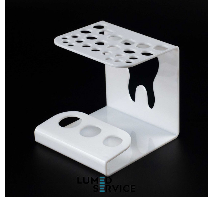 Підставка 25 шприців +3 баночки біла для стоматологічних фотополімерних композитів