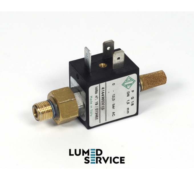 Клапан електромагнітний Ekom 220В АС РН 1/8 для безмасляного стоматологічного компресора 