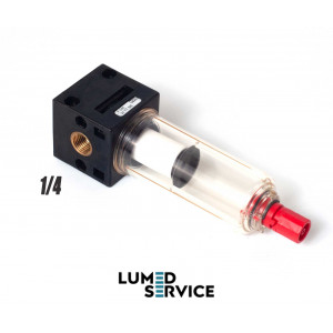 Пневматичний модульний фільтр Aircomp Line 040, 20 мкм, напівавтоматичний дренаж (SS)