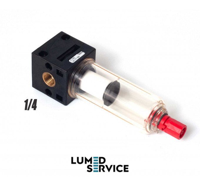 Пневматичний модульний фільтр Aircomp Line 040, 20 мкм, напівавтоматичний дренаж (SS)