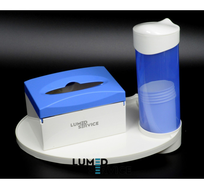 Полиця c органайзером для серветок та стаканчиків  для стоматологічної установки