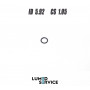 Кільце ущільнювальне 5,92×1,05 мм NBR для стоматологічного обладнання