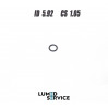 Кільце ущільнювальне 5,92×1,05 мм NBR для стоматологічного обладнання
