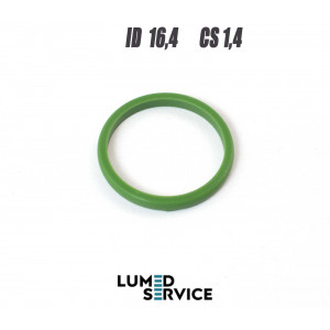 Кільце ущільнювальне 16,4×1,4 мм Silicone (зелене) для DTE / Piezon LED
