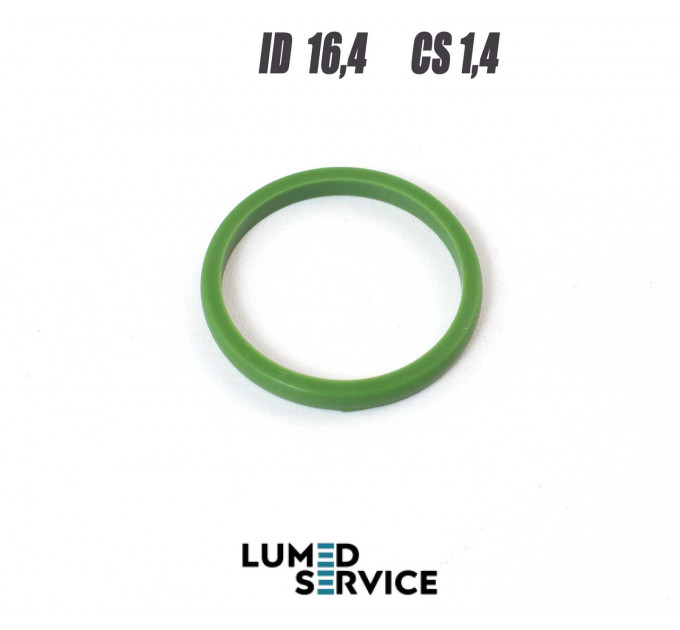 Кільце ущільнювальне 16,4×1,4 мм Silicone (зелене) для DTE / Piezon LED