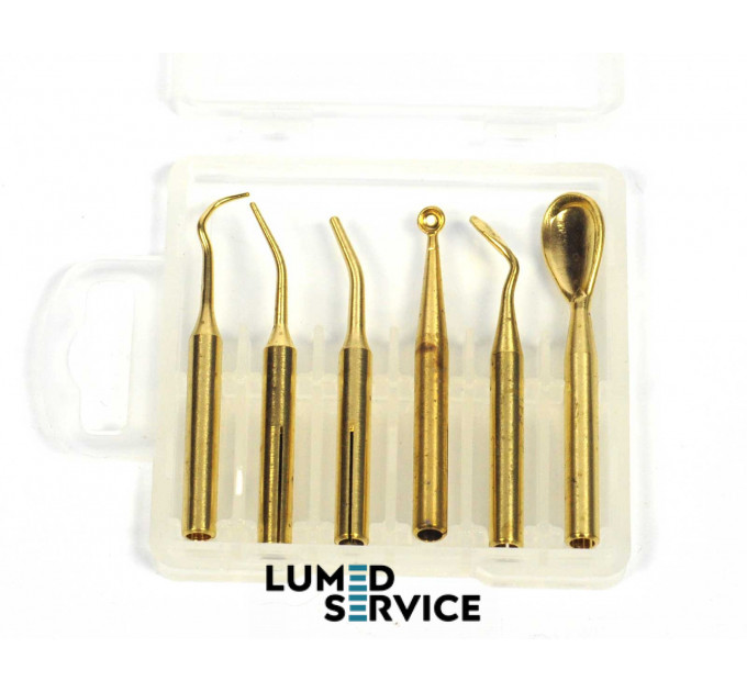 Насадки для електрошпателя, набір 6 шт., діаметр насадки 2,5 мм