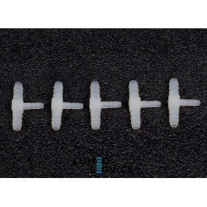 З’єднувач пластик трійник 5*3*5 мм для пневмошлангів у стоматологічних установках упаковка 5 шт