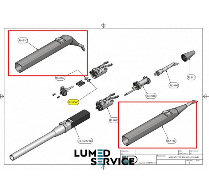 Чохол прямий з носиком для пустера LUZZANI Minilight без клапанів та без шланга
