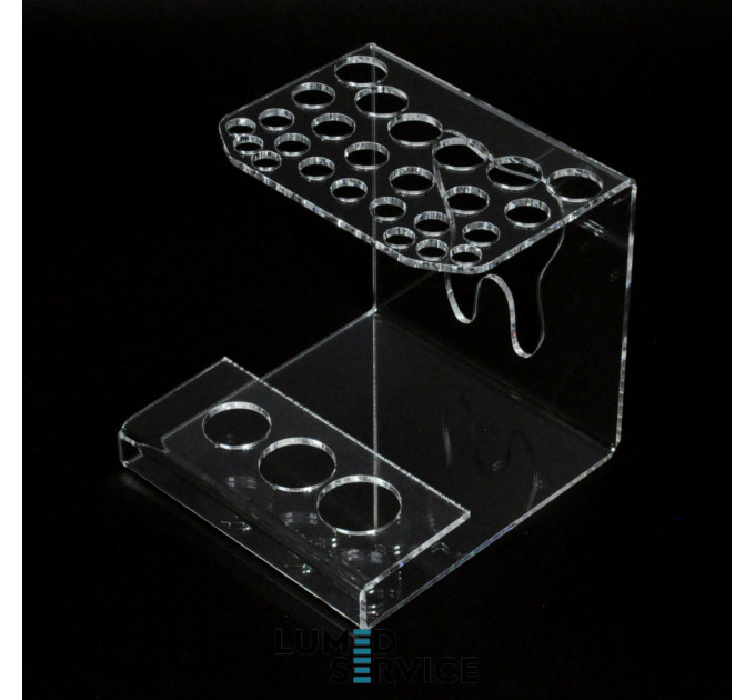 Підставка 25 шприців +3 прозора баночки для стоматологічних фотополімерних композитів