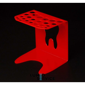 Підставка 25 шприців червона для стоматологічних фотополімерних композитів