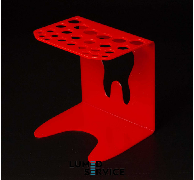 Підставка 25 шприців червона для стоматологічних фотополімерних композитів