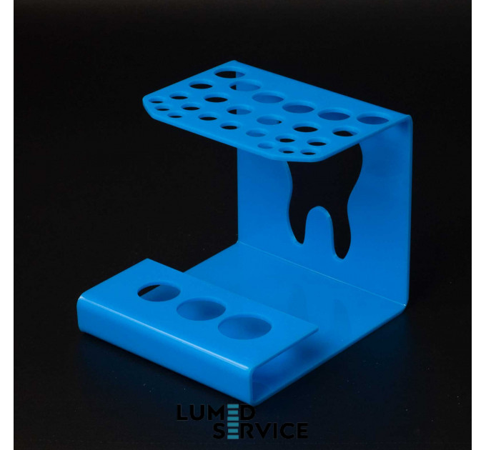 Підставка 25 шприців +3 баночки блакитна для стоматологічних фотополімерних композитів