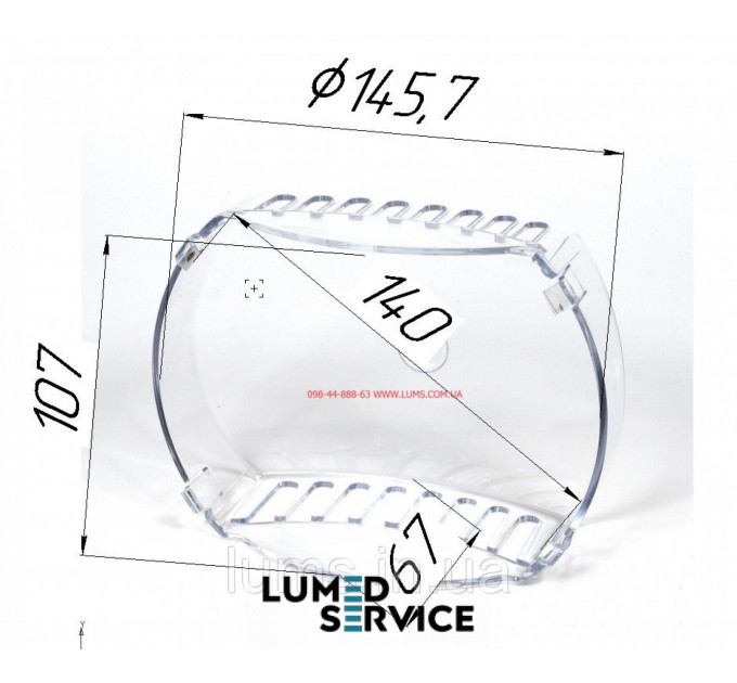 Скляна захисна лампа Chirana CELIA 01  для стоматологічної установки 