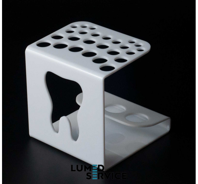 Підставка 25 шприців +3 баночки біла для стоматологічних фотополімерних композитів