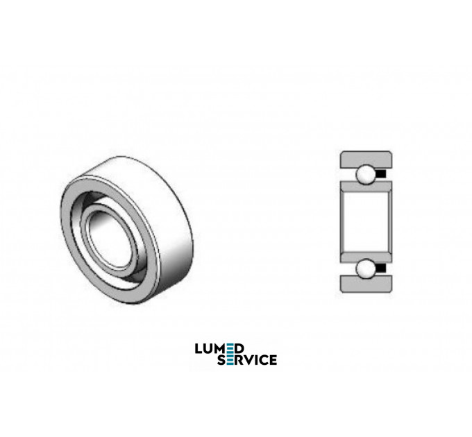 2,35*5,5*2 сталь/ сепаратор Torlon/ Німеччина підшипник для валів стоматологічних наконечників