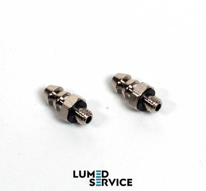 З’єднувач латунь ялинка 5,0 мм РН М4 для пневмошлангів у стоматології набір 2 шт