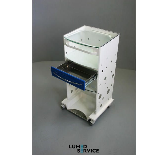 Столик Panmed ПАНОК 4-400 зі скринькою 40*33 см прямокутний для стоматологічного кабінету