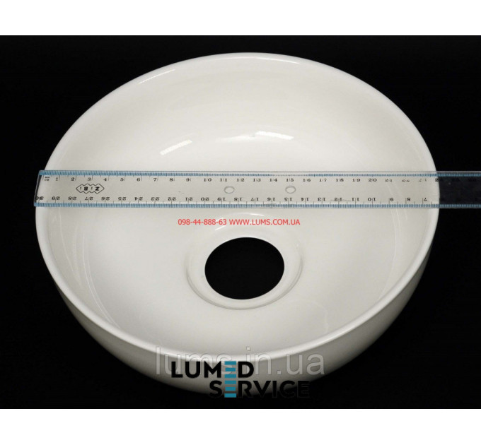 Плювальниця керамічна біла без горловини D240  для стоматологічної установки